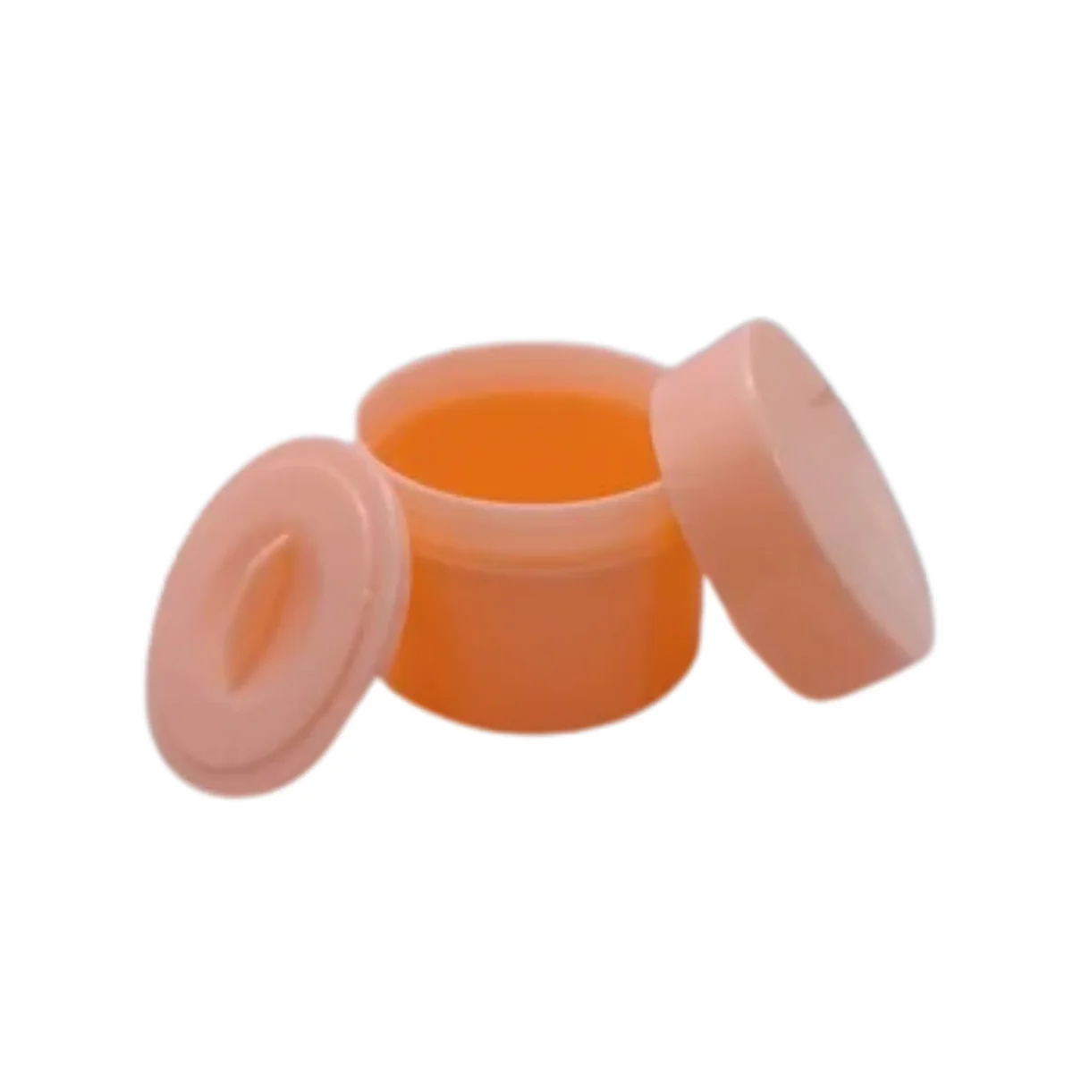 Orange Double Wall Cream Jar image 2