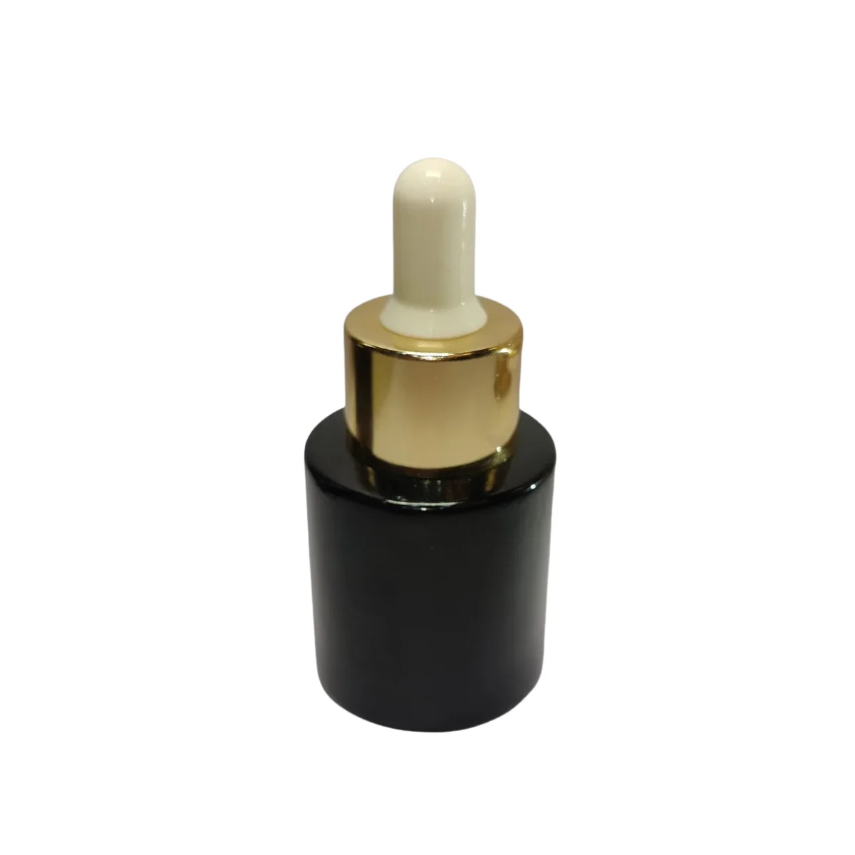 20ml Black Flat Shoulder Glass Bottle image 3