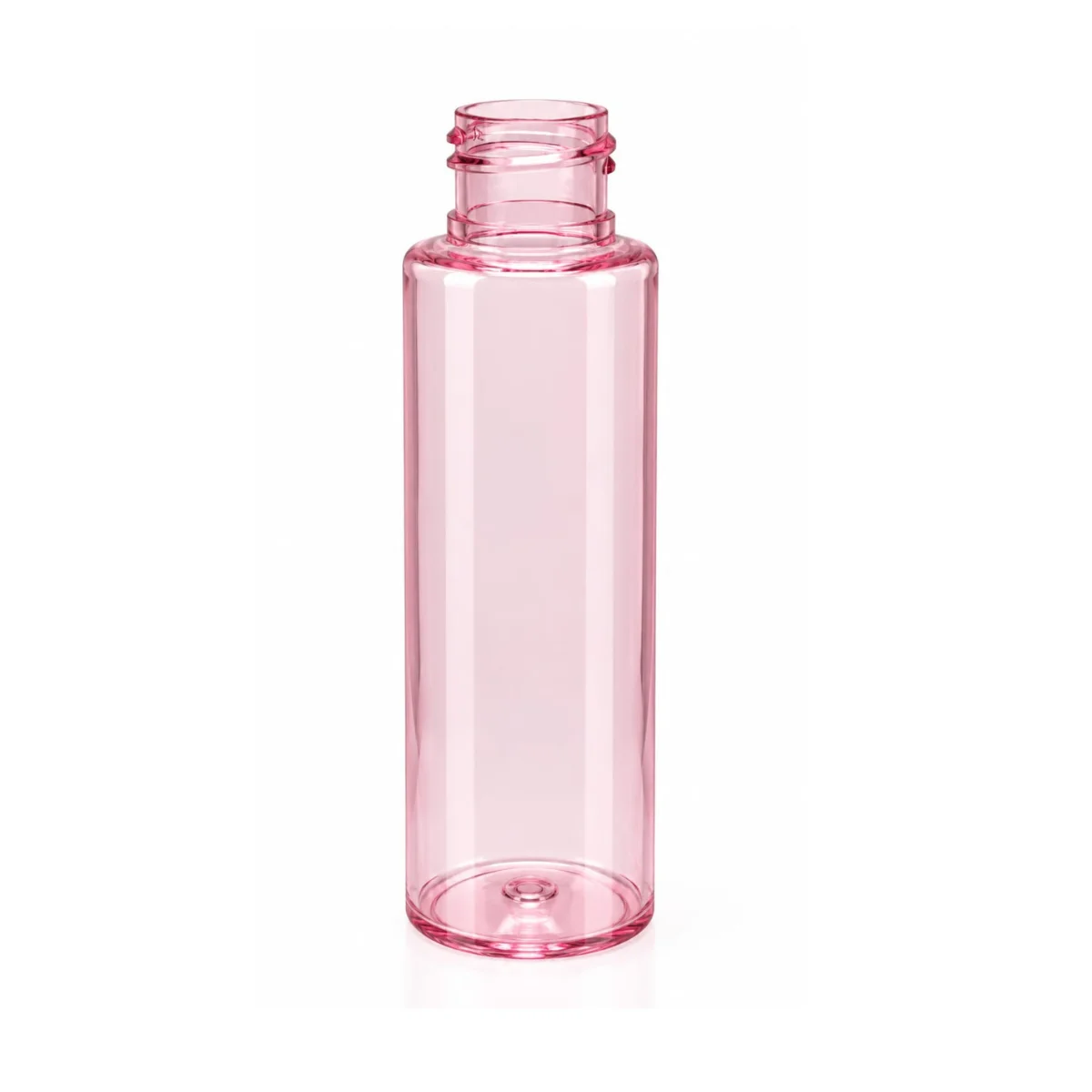 120ml Transparent pink sleek bottles 24mm neck image 2